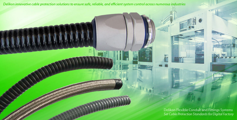 [CN] Delikon Automation Flexible Conduit,electric flexible Conduit Fittings, the ideal cable management system for every task