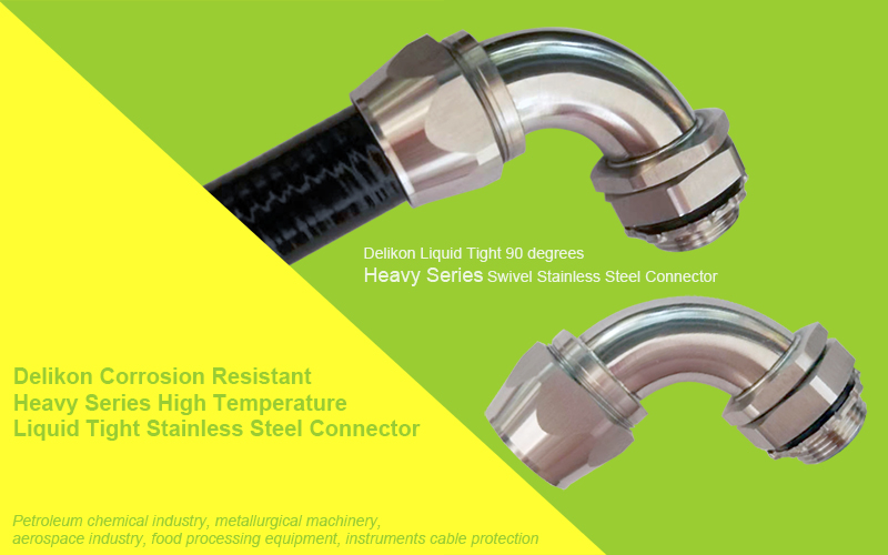 [CN] Delikon Liquid Tight Heavy Series high strength High Temperature corrosion resistant Stainless Steel Connector